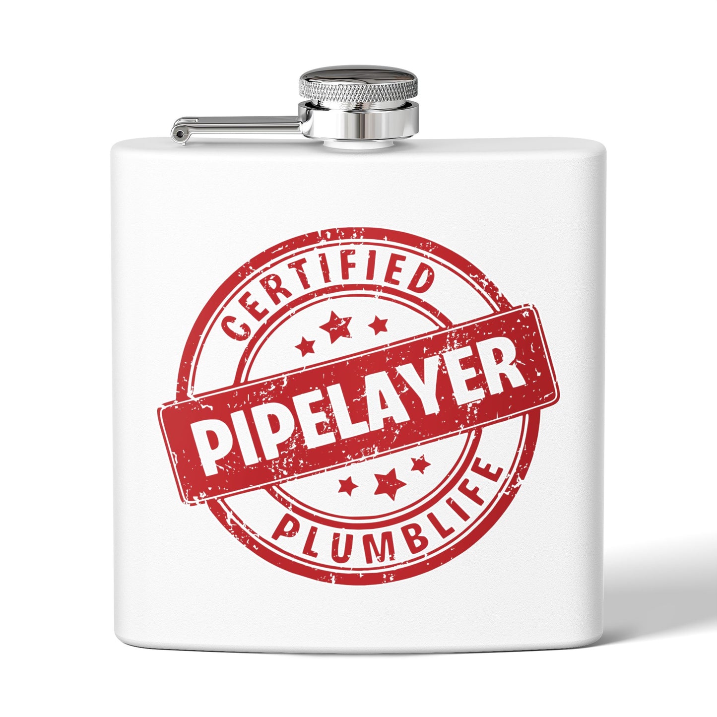 Certified Pipelayer Stainless Steel Flask - 6oz