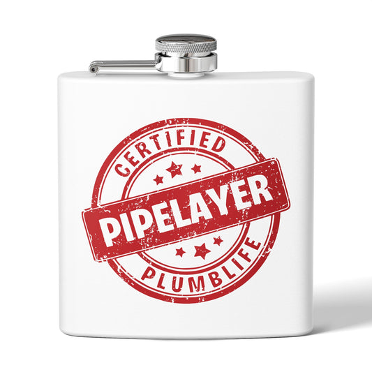 Certified Pipelayer Stainless Steel Flask - 6oz